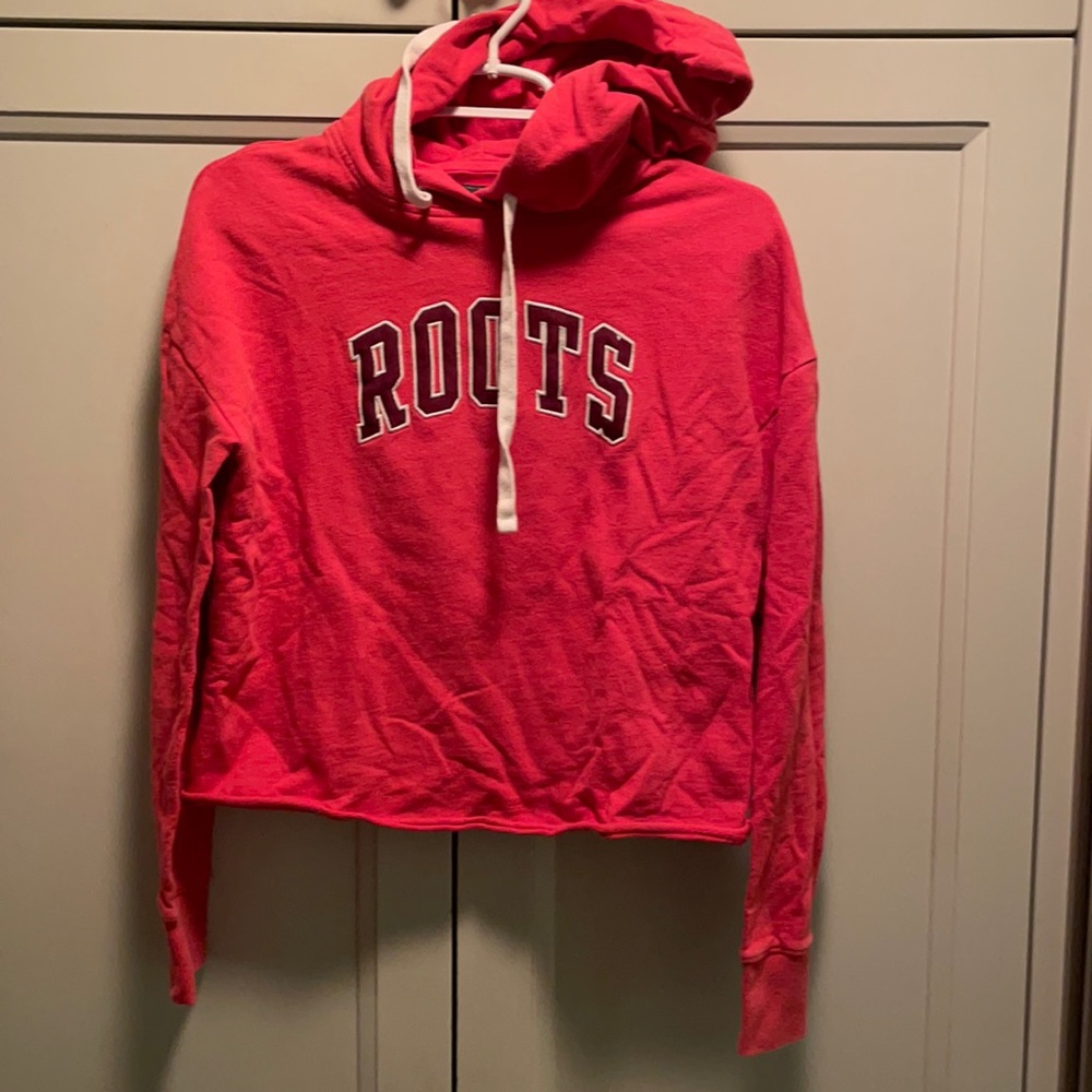 Roots cropped hoodie sweatshirt